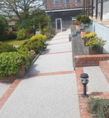 Resin pathway project which has been recently completed.