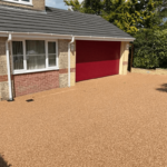 Golden Sand Resin driveway for a house